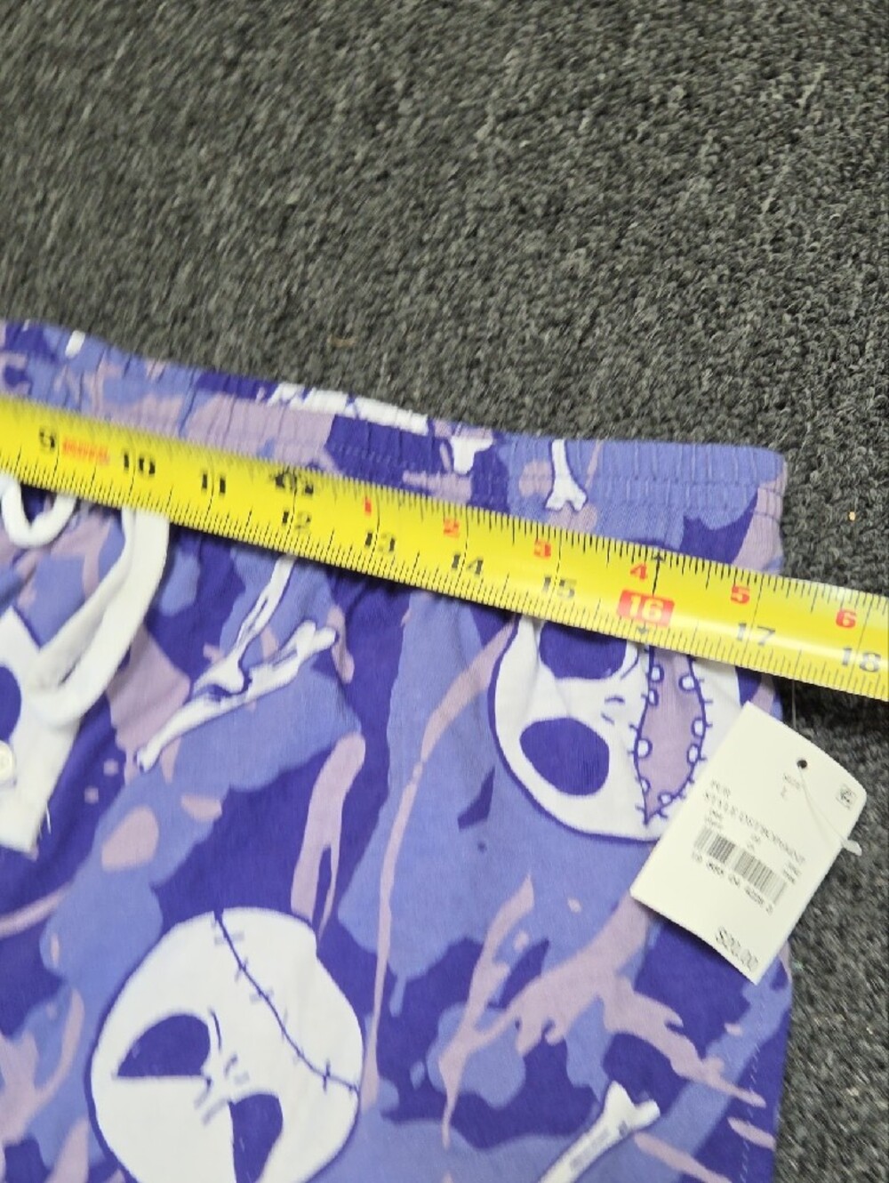 (#3C) Disney Purple Skull & Bones Pajama Bottoms - Picture 4 of 7
